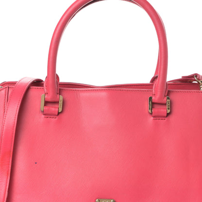 MCM Saffiano Nuovo Tote Pink 7 of 10