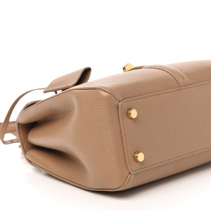 Celine Grained Calfskin Small 16 Top Handle Bag Beige 6 of 12