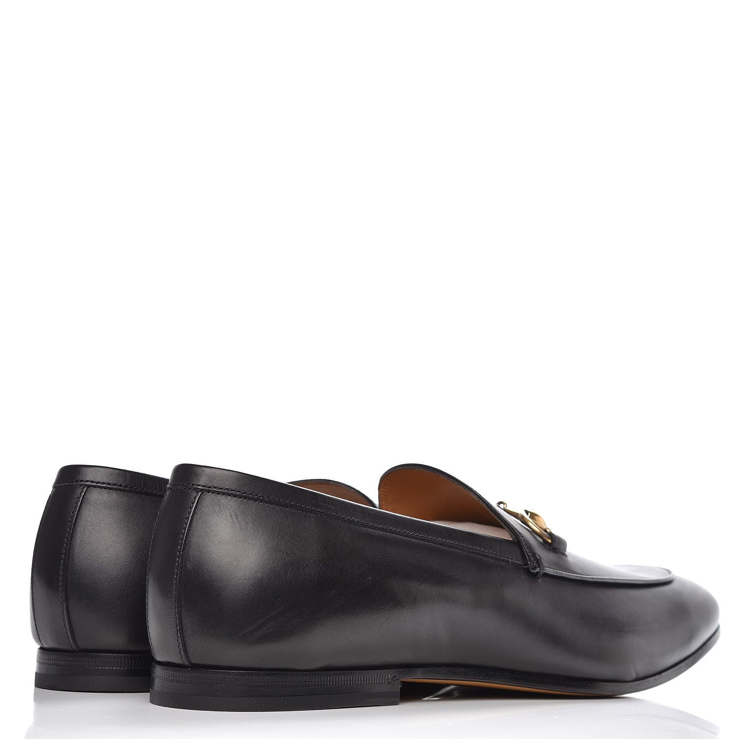 Gucci Calfskin Horsebit Mens Jordaan Loafers 11 Black 4 of 11