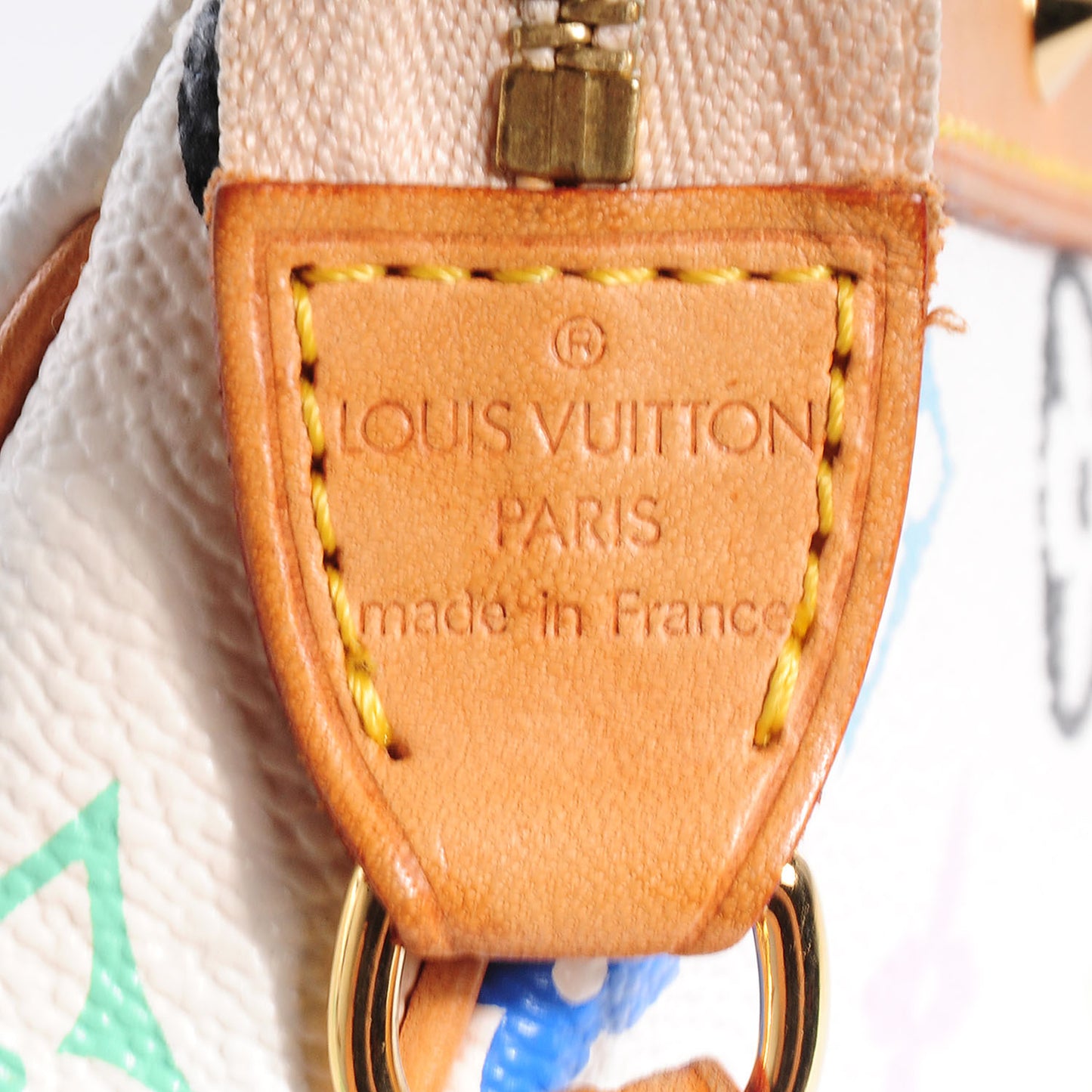 Monogram Multicolor Pochette Accessories White
