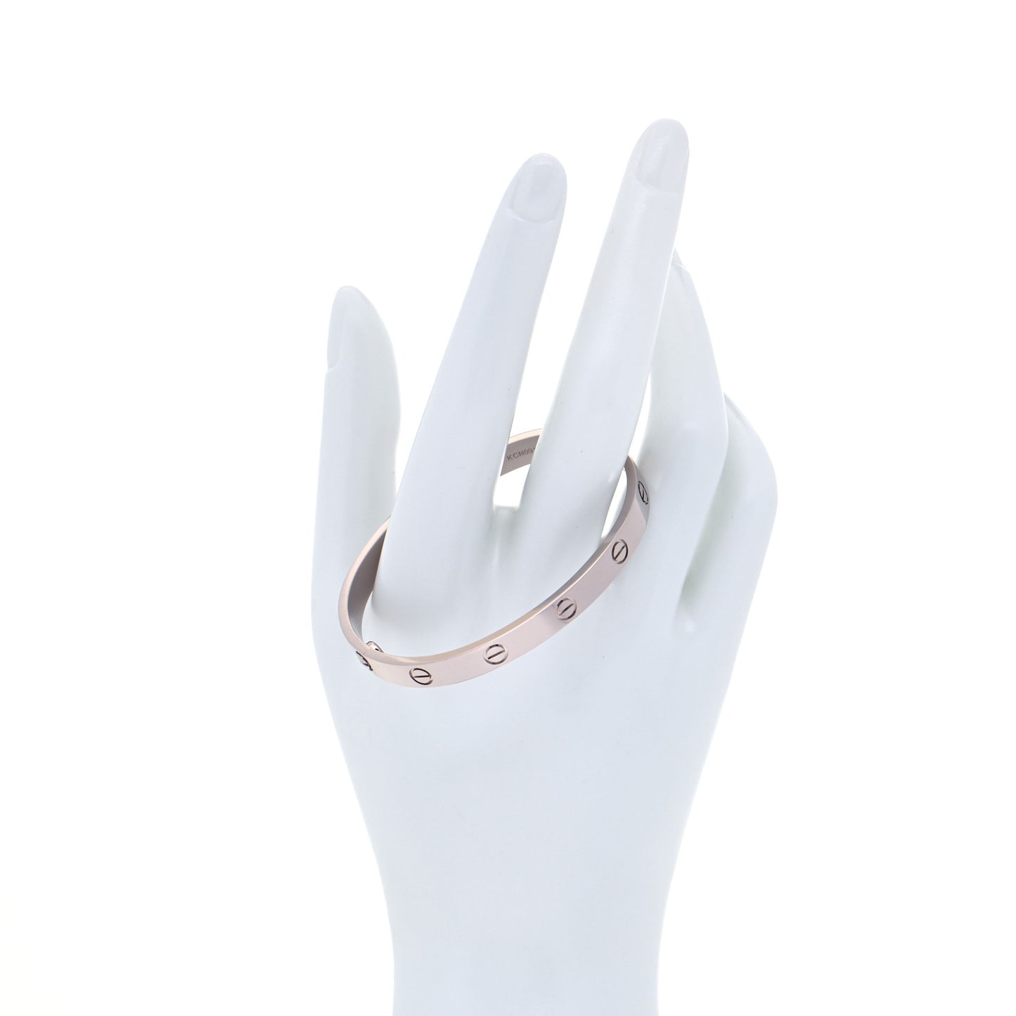 18K White Gold LOVE Bracelet 17