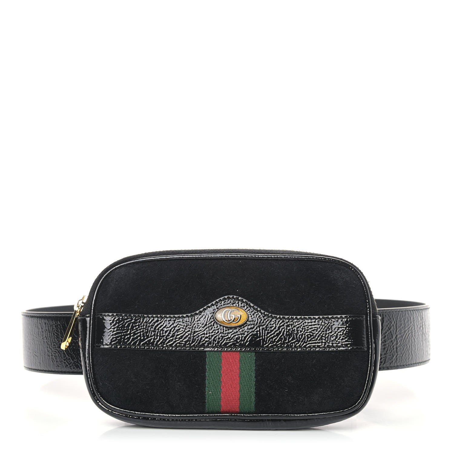 Gucci Suede Patent Ophidia Belted iPhone Case 85 34 Black 1 of 13