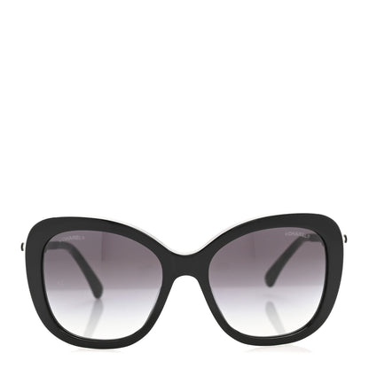 Chanel Acetate Polarized Butterfly Winter Pearl Sunglasses 5339-H-A Black 2 of 8