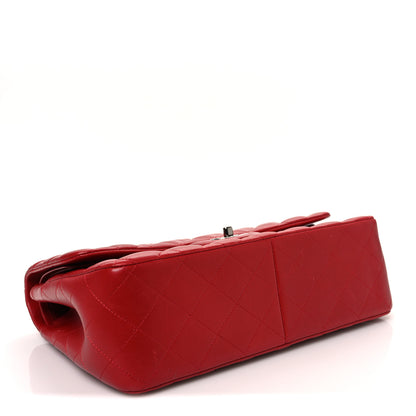 Chanel Lambskin Quilted Jumbo Double Flap Red 4 of 12