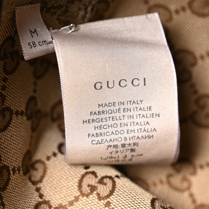 Gucci Monogram Plaid Bob Double Back Reversible Bucket Hat Beige 9 of 10