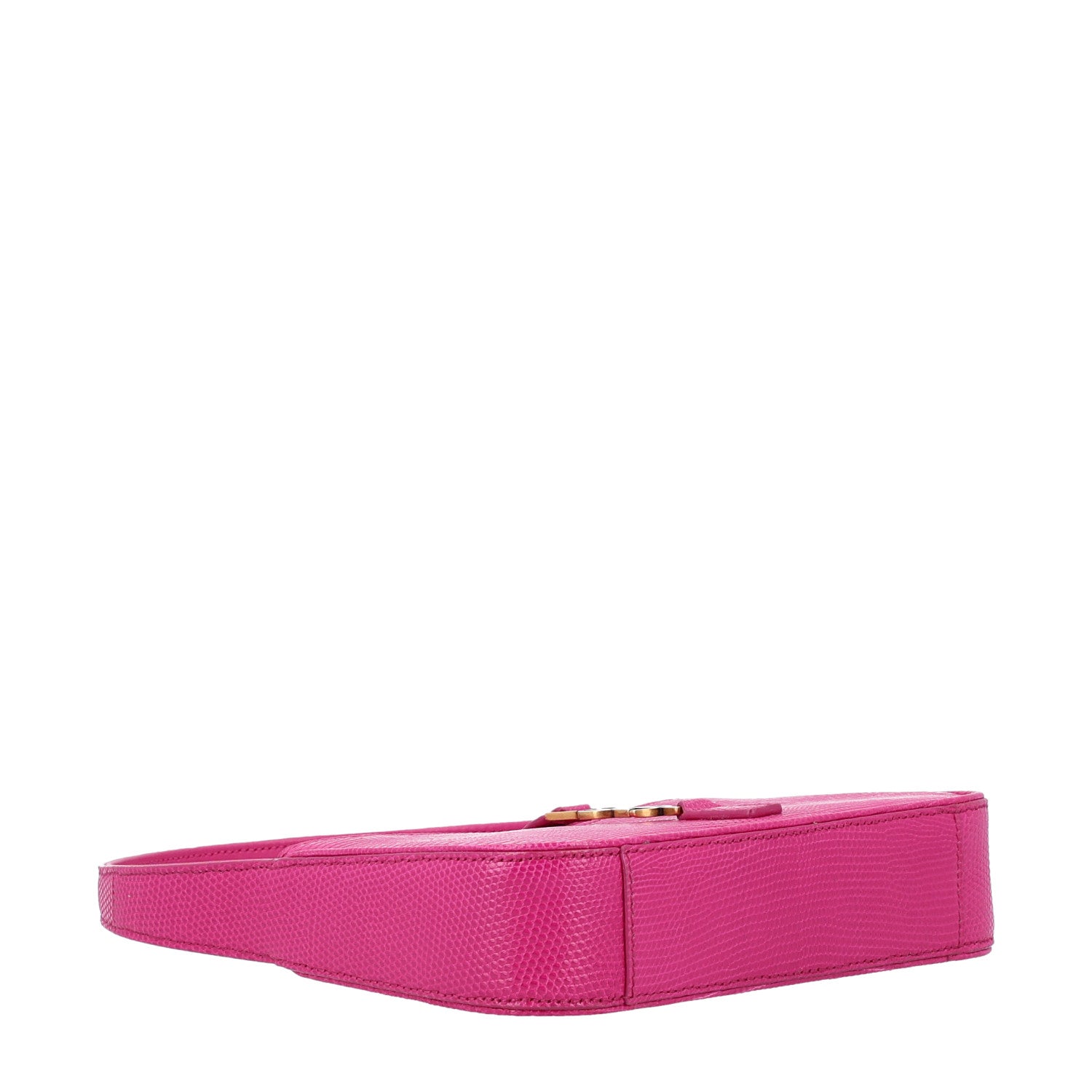 Saint Laurent Calfskin Lizard Embossed Le 5 A 7 Mini Hobo Acid Pink 4 of 10