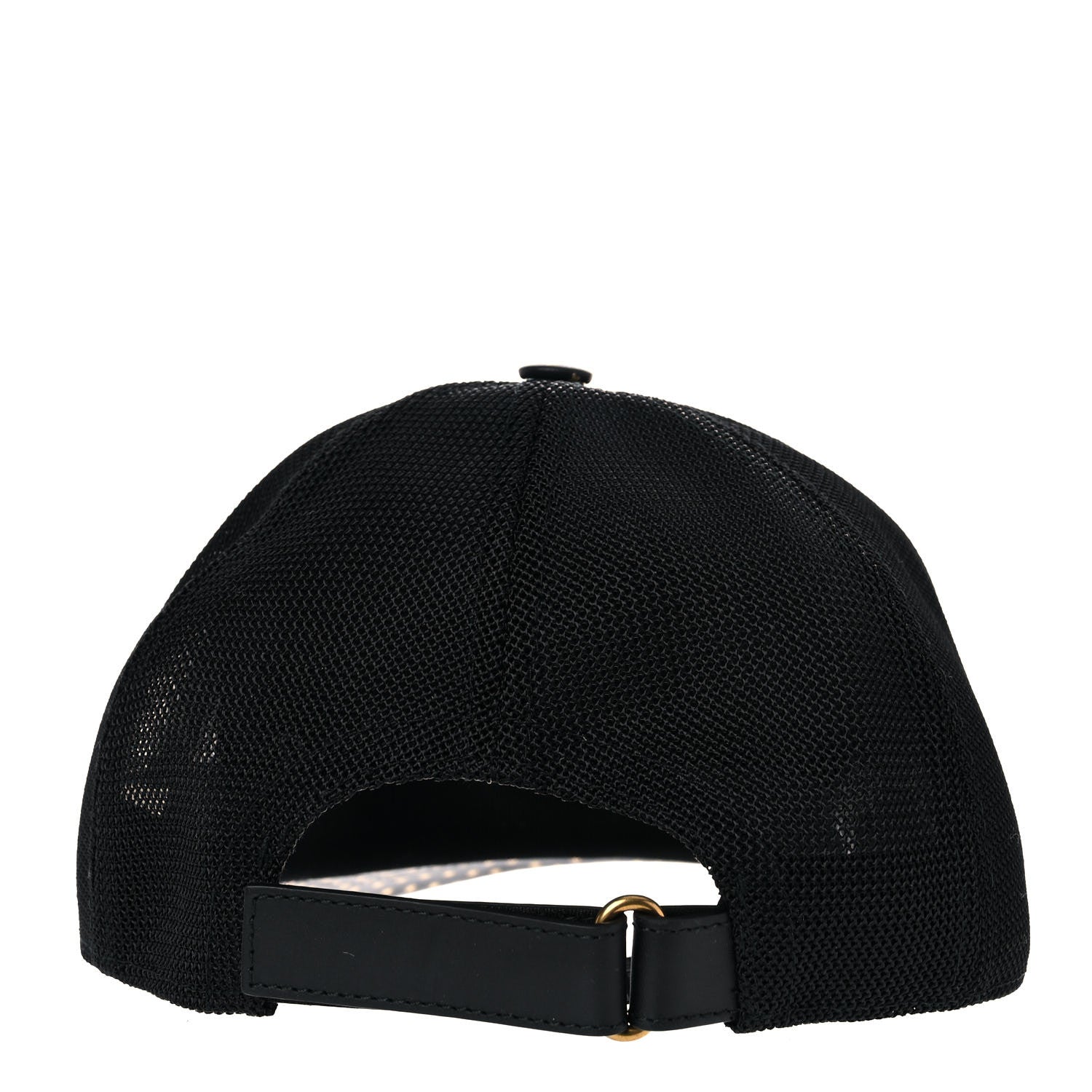 Gucci X SEGA Calfskin GUCCY Stars Baseball Hat M Black Gold 4 of 10