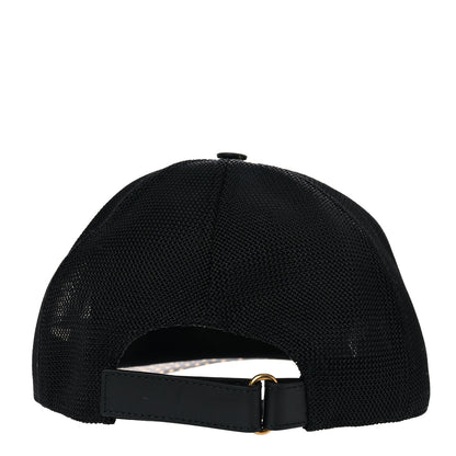 Gucci X SEGA Calfskin GUCCY Stars Baseball Hat M Black Gold 4 of 10