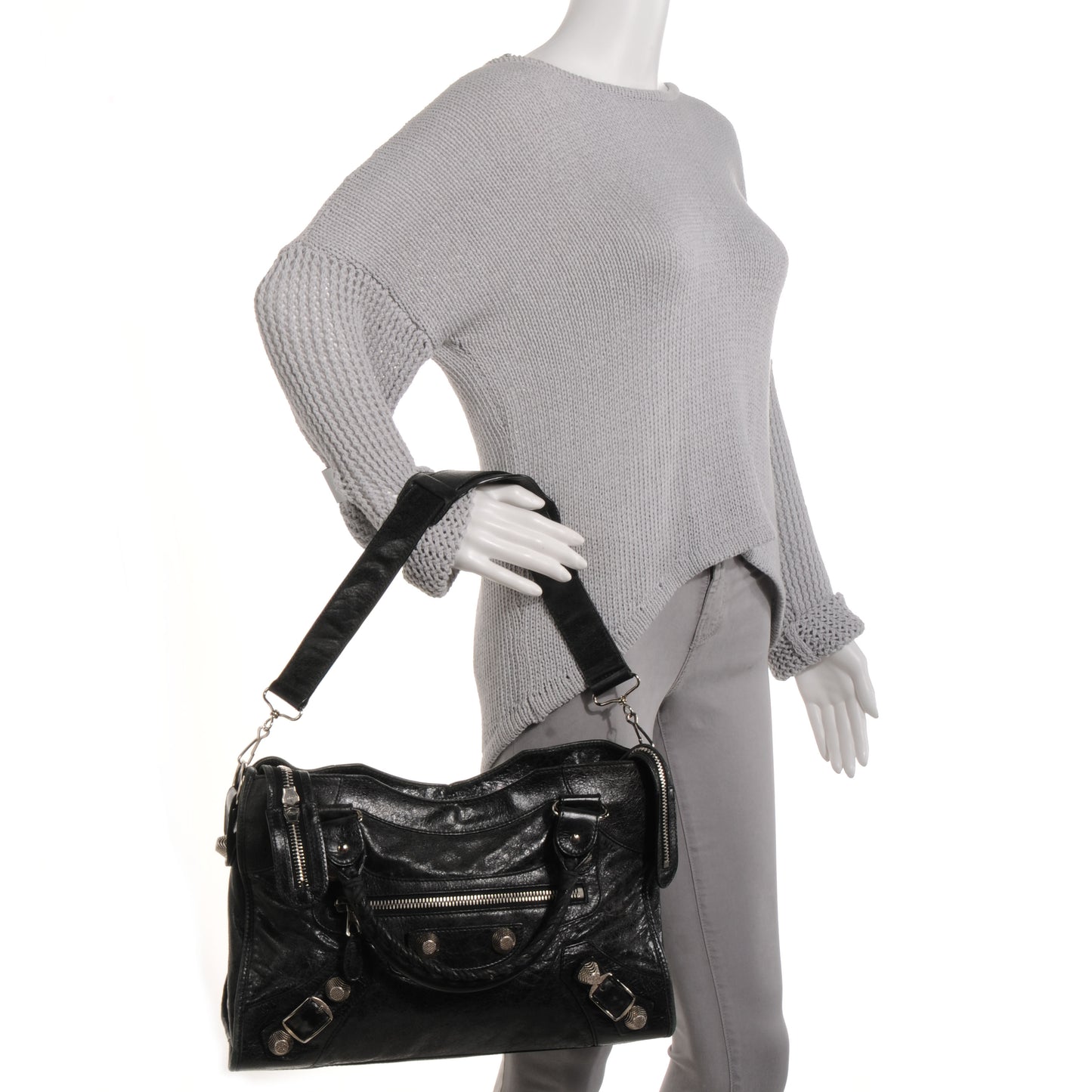 Agneau Giant 21 Silver Hardware City Black