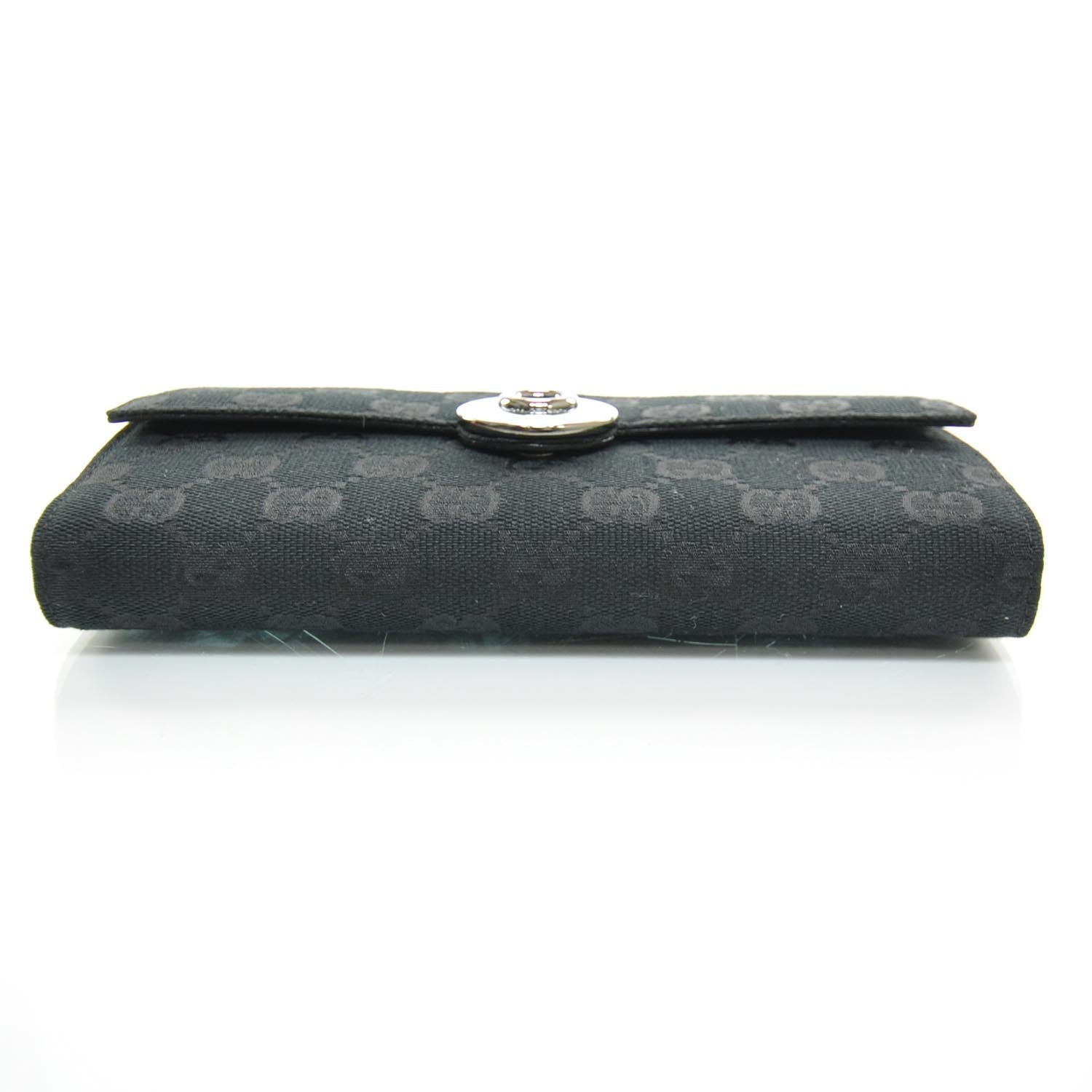 Gucci Monogram Eclipse Continental Wallet Black 4 of 8