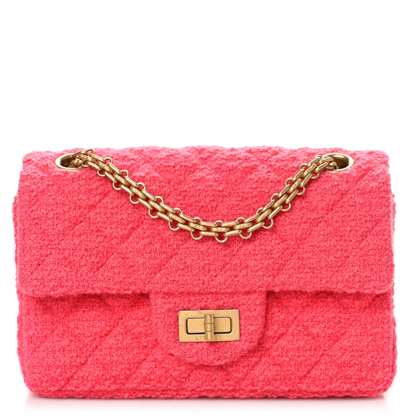 Tweed Quilted 2.55 Reissue Mini Flap Pink