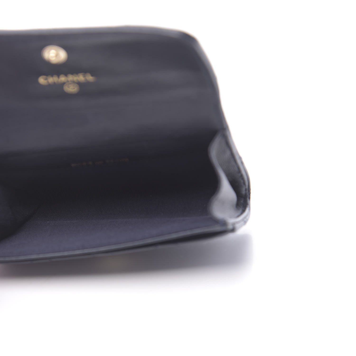 Chanel Lambskin Quilted Flap Card Holder Navy 5 of 10