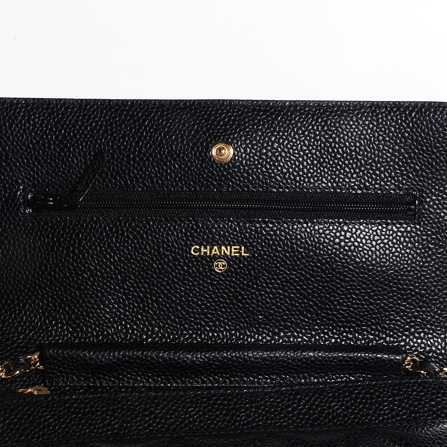Chanel Caviar Quilted Wallet On Chain WOC Black 6 of 9