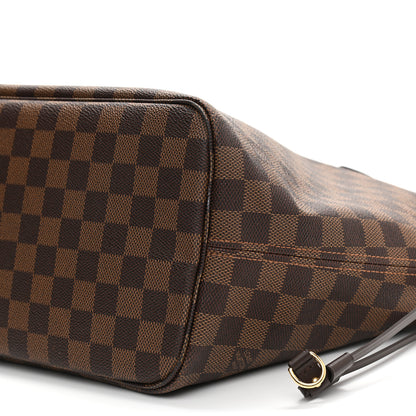 Louis Vuitton Damier Ebene Neo Neverfull MM Rose Ballerine 10 of 12