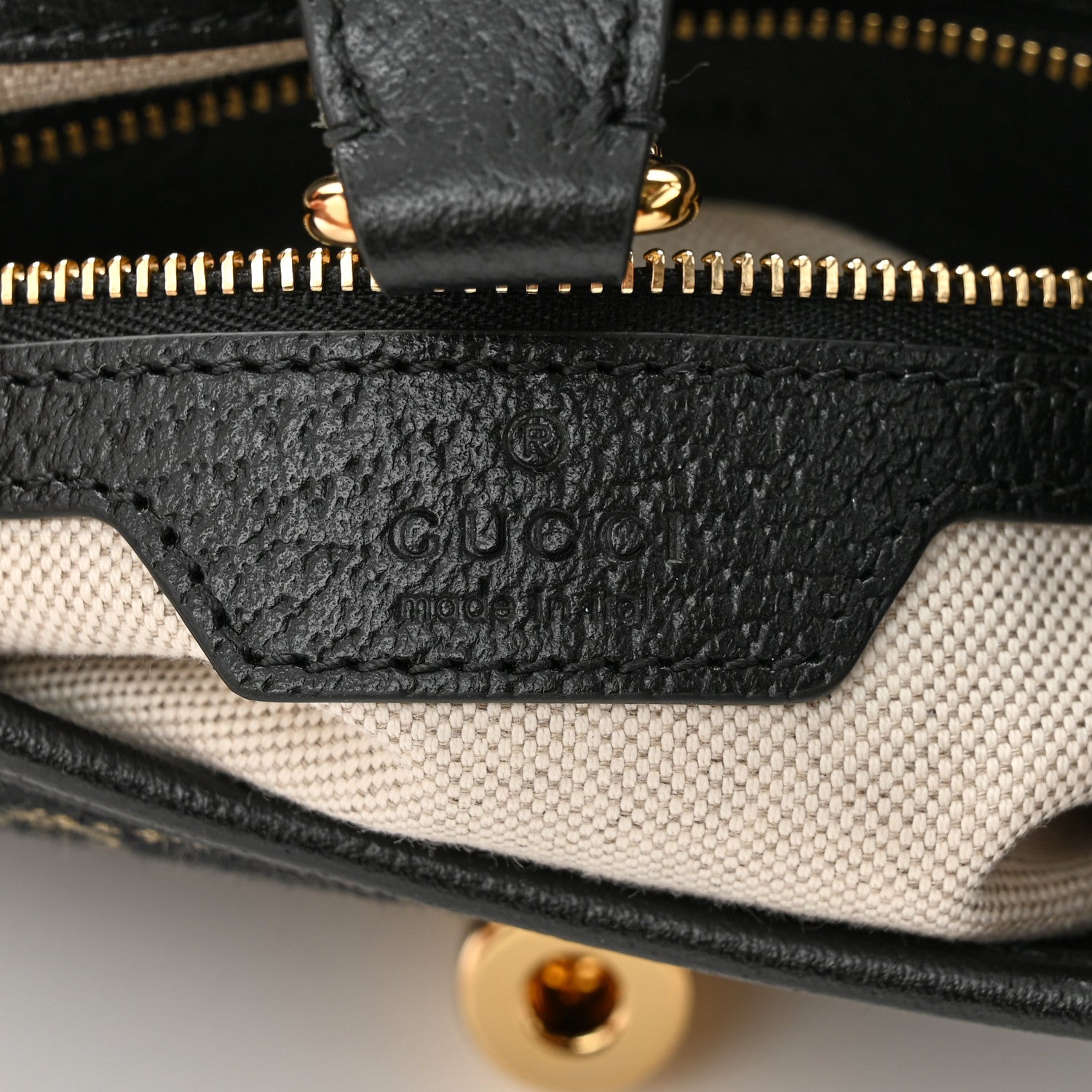 Gucci Jacquard Denim GG Monogram Small Jackie 1961 Hobo Black Ivory 6 of 10