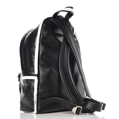 Givenchy Smooth Calfskin Graffiti Paint Logo Backpack Black 3 of 8