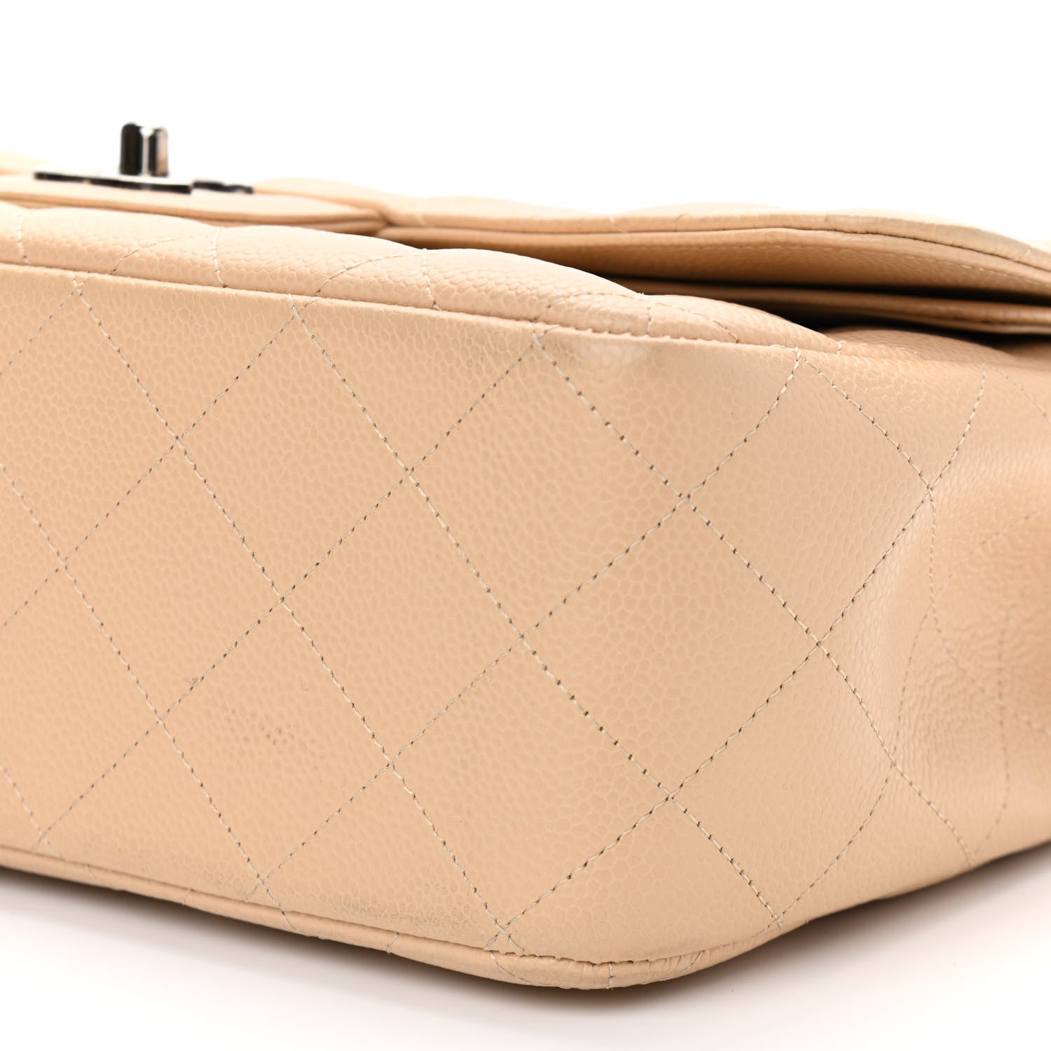 Chanel Caviar Quilted Jumbo Double Flap Beige Clair 10 of 10