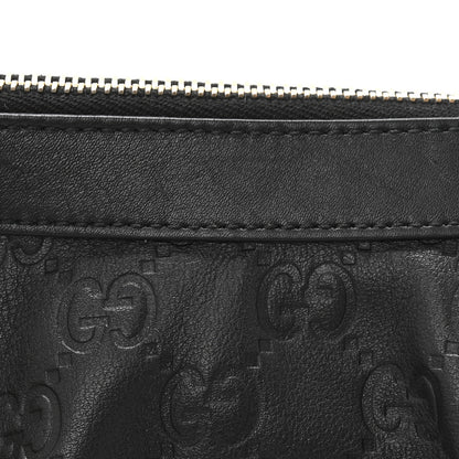 Gucci Guccissima Signature New Britt Wristlet Black 9 of 10