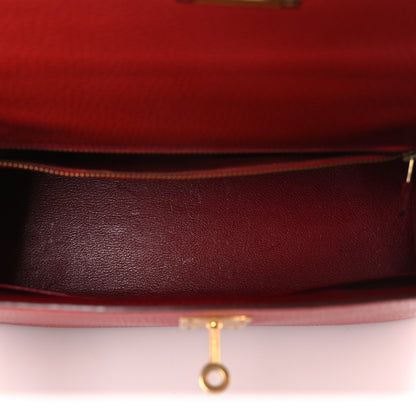 Hermes Ardennes Kelly Sellier 32 Rouge Vif 5 of 12