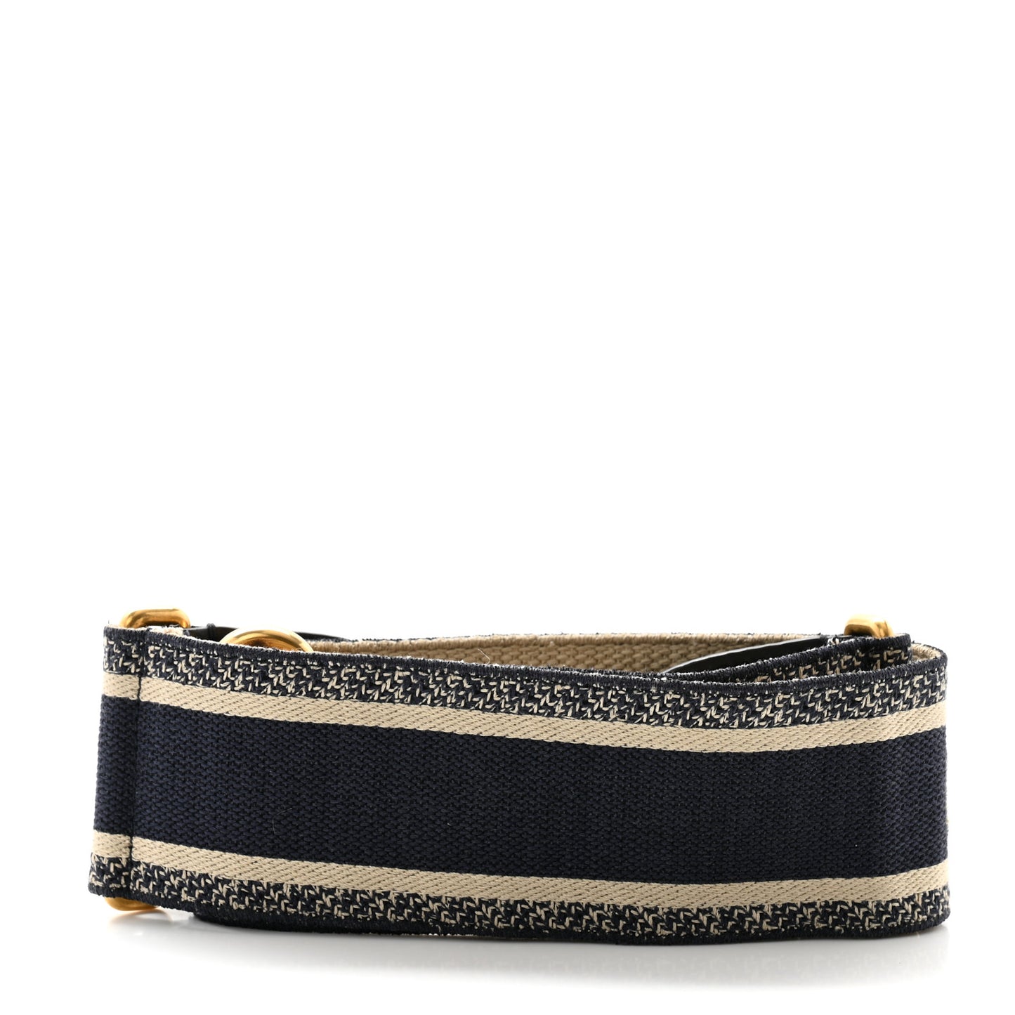 Canvas Embroidered Shoulder Strap Blue