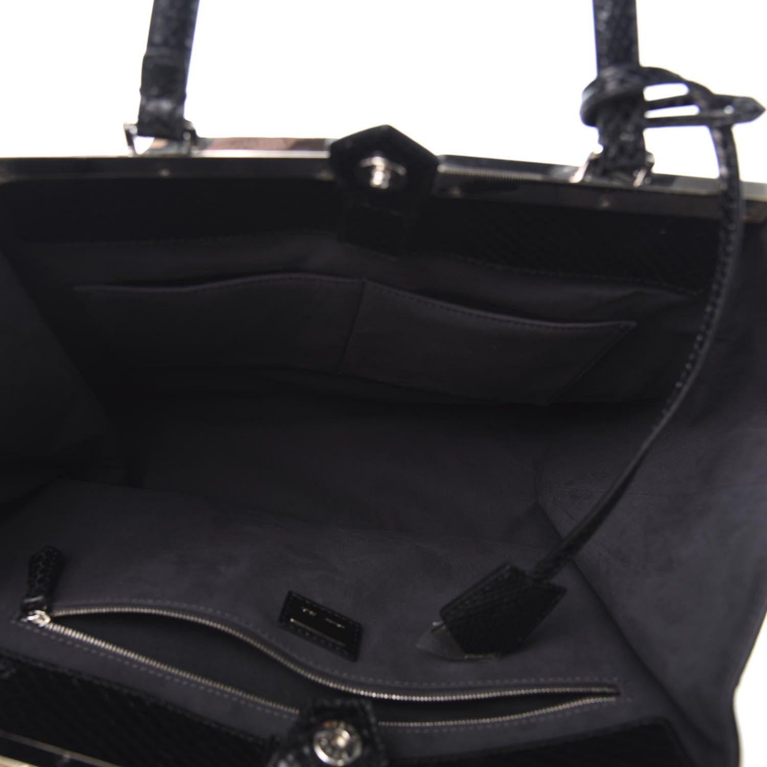 Fendi Ayers Printed Large 3Jours Tote Black Multicolor 5 of 10