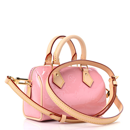 Louis Vuitton Vernis Monogram Nano Speedy Mochi Pink 3 of 9
