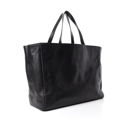 Saint Laurent Calfskin Suede Reversible East West Shopper Tote Black 16 of 21