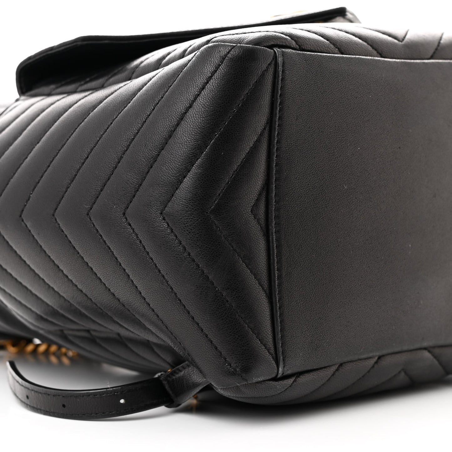 Lambskin Matelasse Monogram Joe Backpack Black