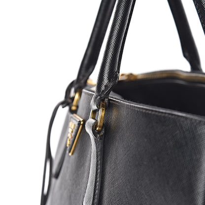 Prada Saffiano Lux Extra Large Galleria Double Zip Tote Black 15 of 26