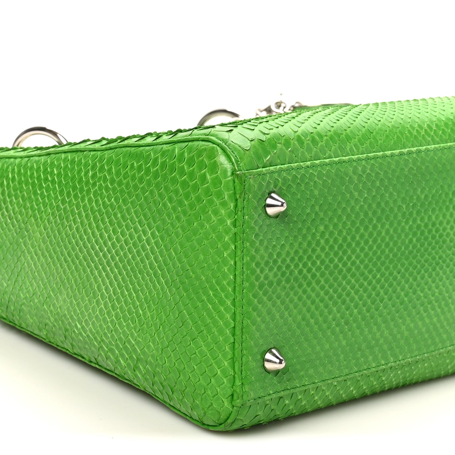 Christian Dior Snakeskin Medium Lady Dior Green 9 of 10