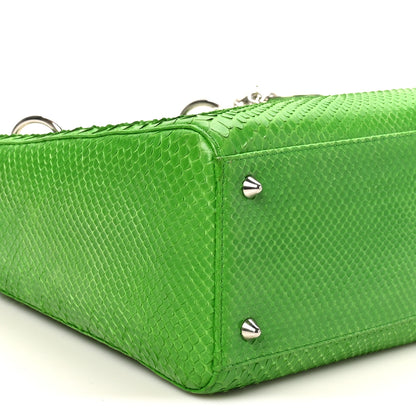Christian Dior Snakeskin Medium Lady Dior Green 9 of 10
