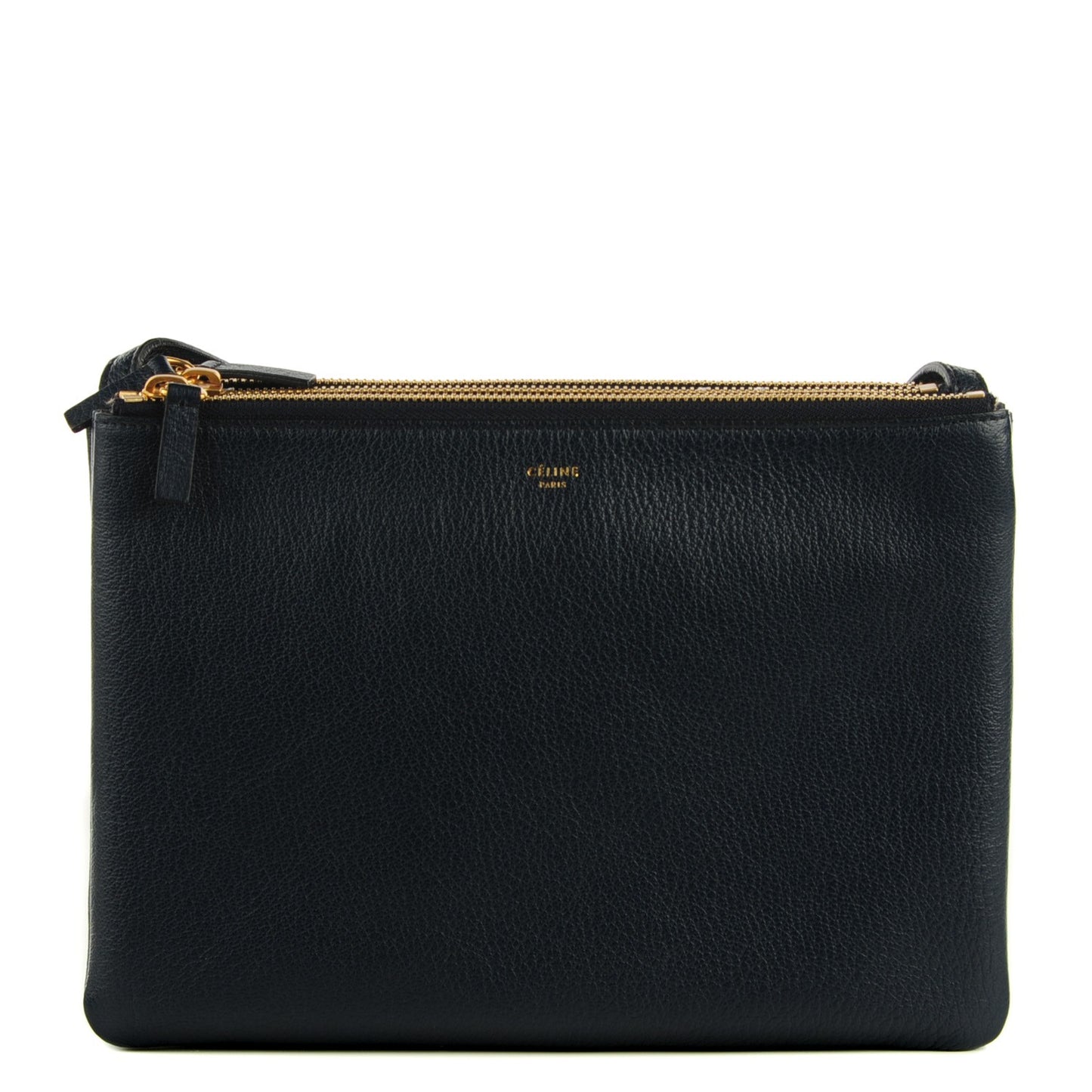Goatskin Large Trio Crossbody Bag Dark Blue