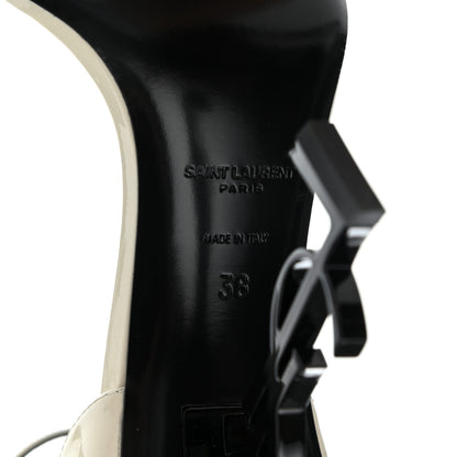 Saint Laurent Patent Calfskin 110 Opyum Sandals 38 Neutro 7 of 11