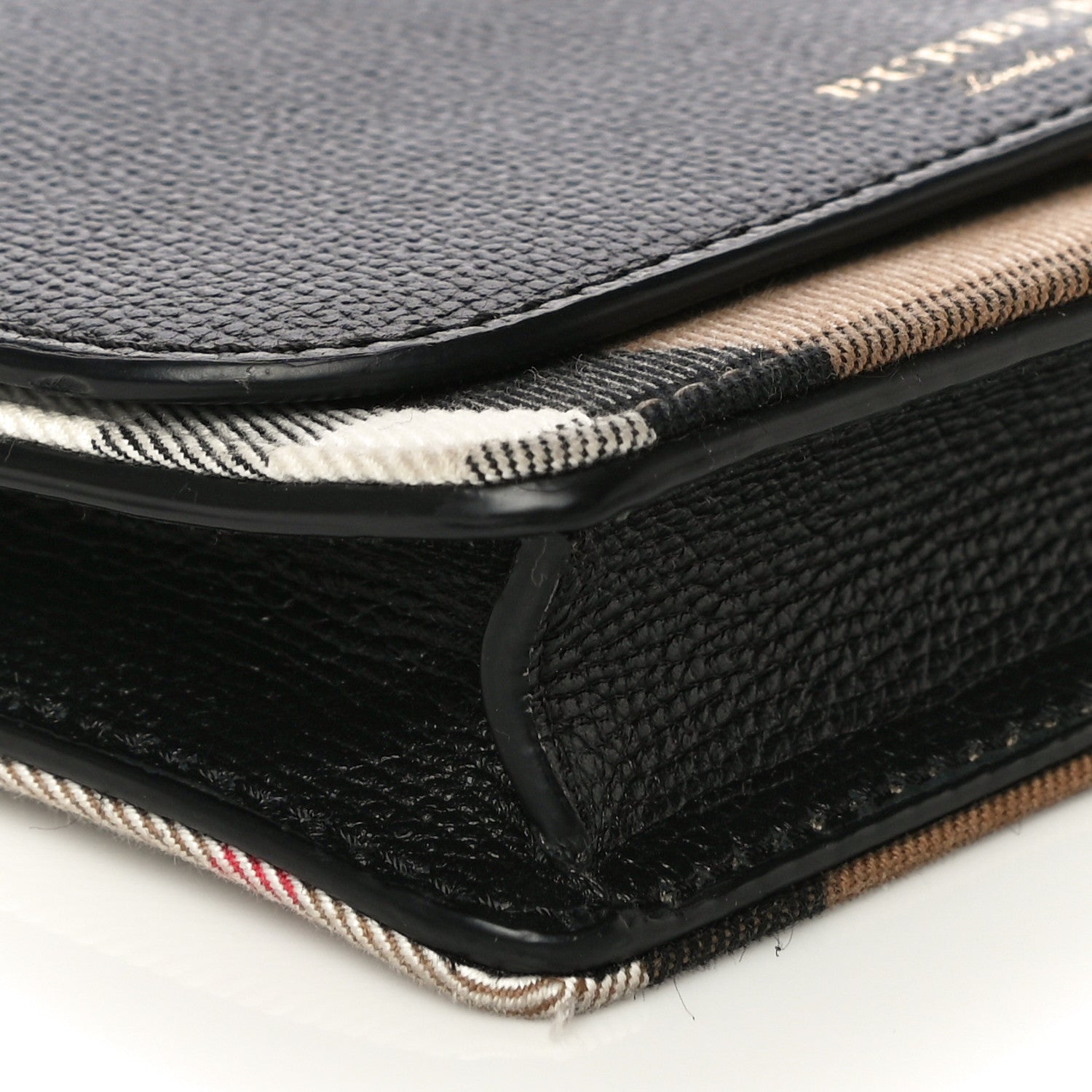 Burberry Calfskin Vintage Check Small Loxley Crossbody Black 8 of 9