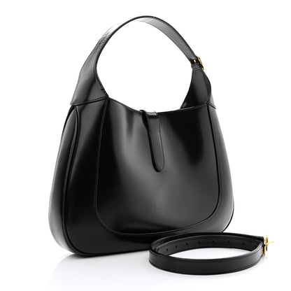 Gucci Boarded Dyana Lux Calfskin Medium Jackie 1961 Hobo Black 3 of 14