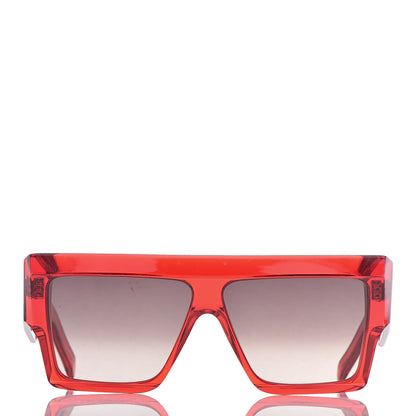 Celine Acetate Squared Sunglasses CL 400301 Red 3 of 14