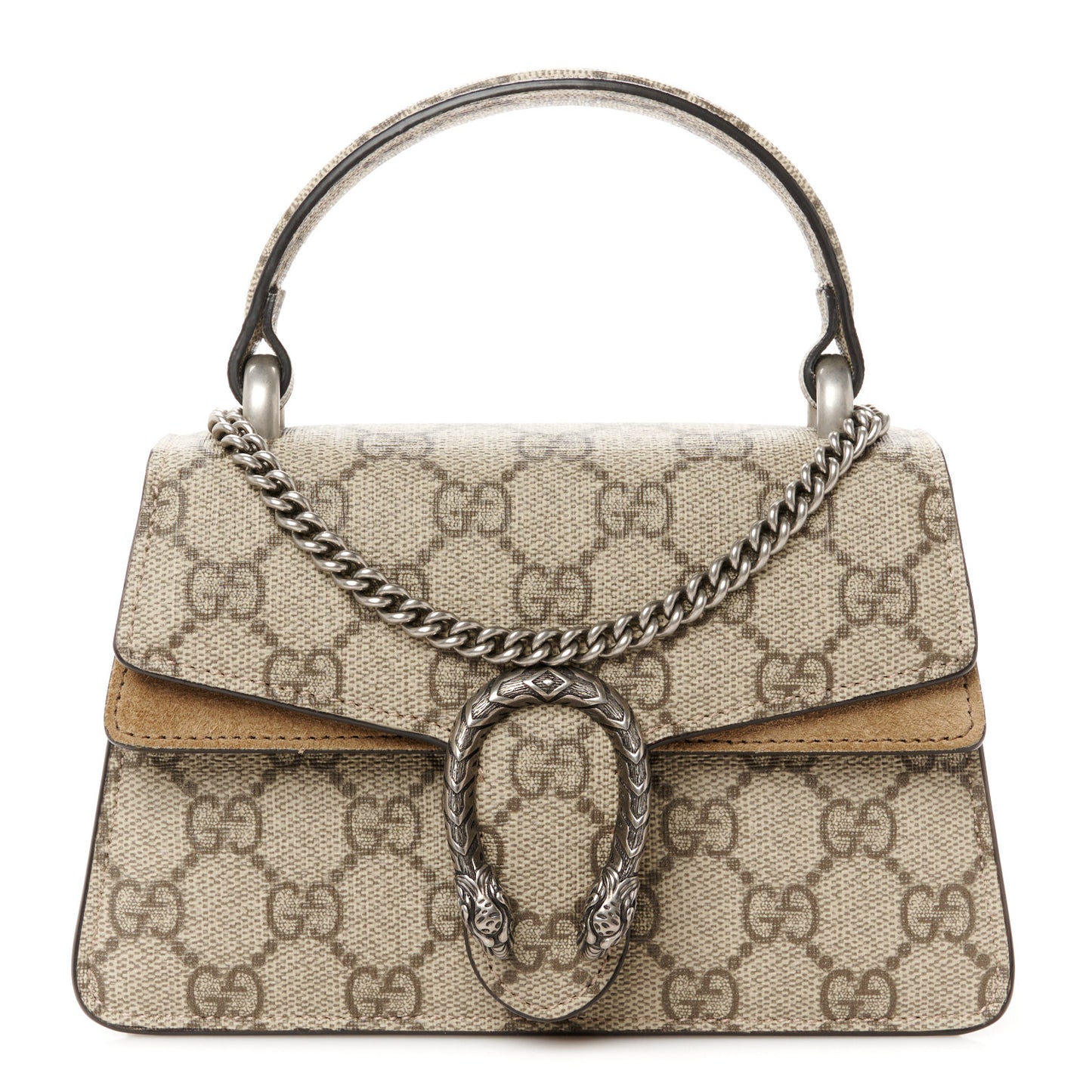GG Supreme Monogram Mini Dionysus Top Handle Bag Taupe