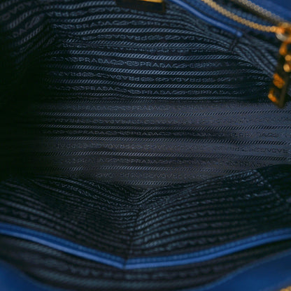 Prada Saffiano Lux Large Double Zip Tote Bluette 5 of 8