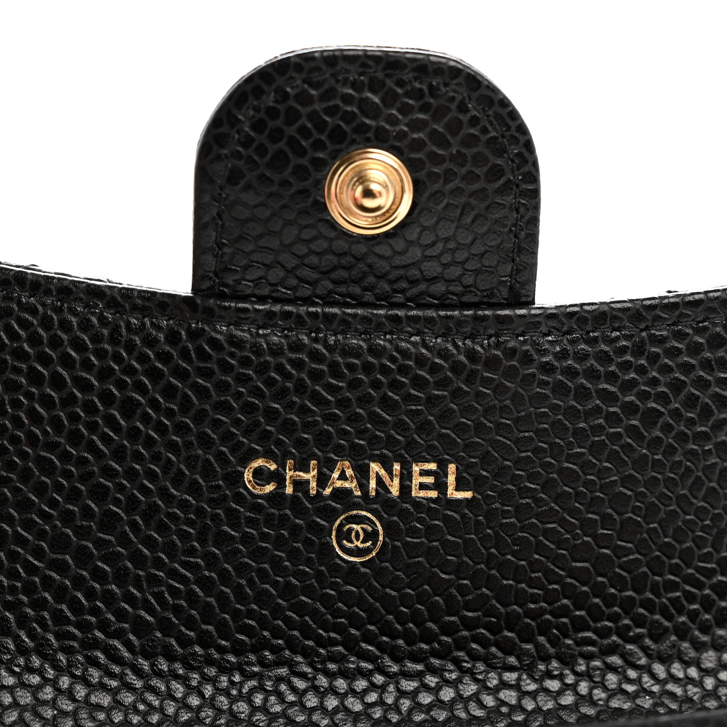 Chanel Caviar Quilted Flap Card Holder Wallet Black 6 of 9