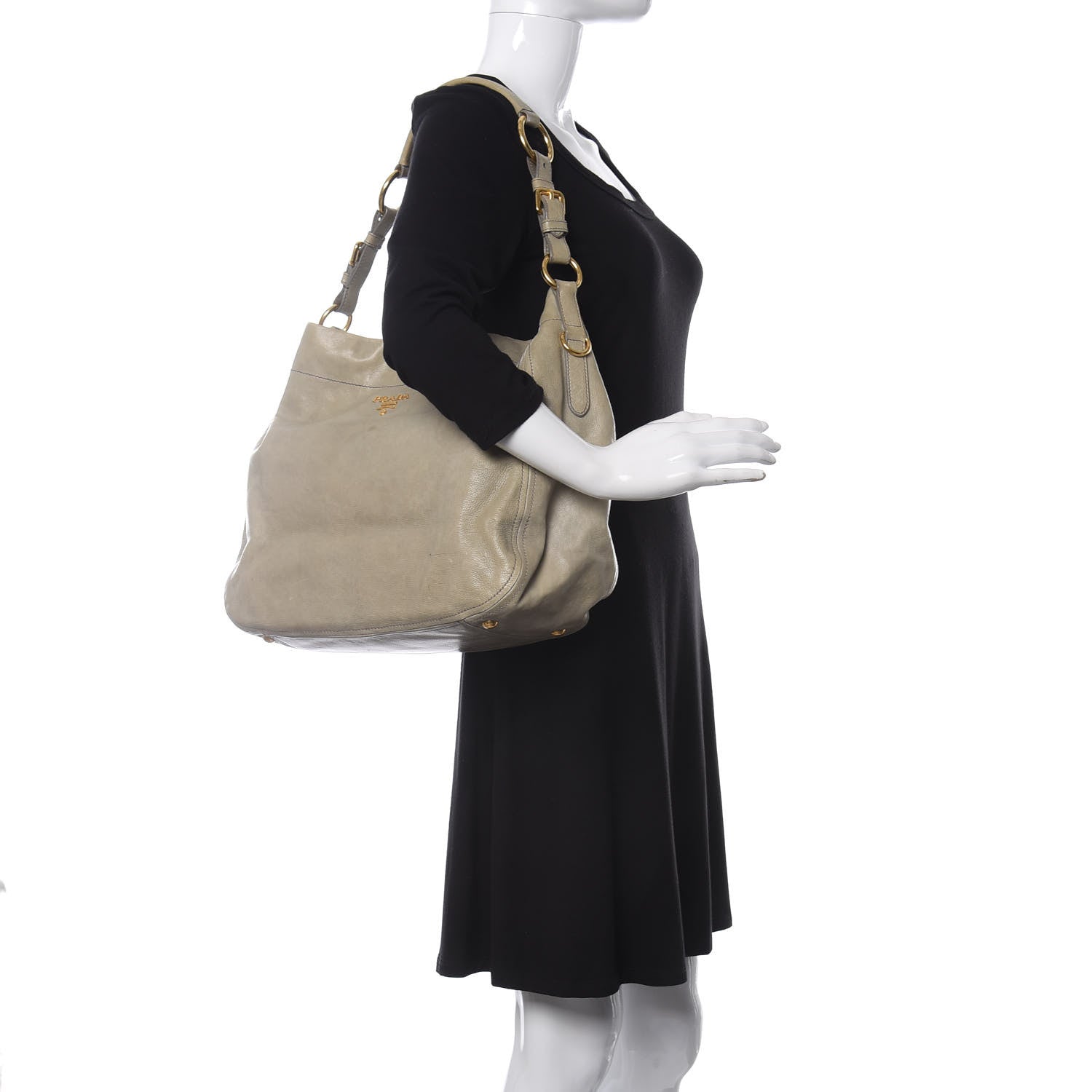 Prada Cervo Antik Hobo Cammeo 2 of 11