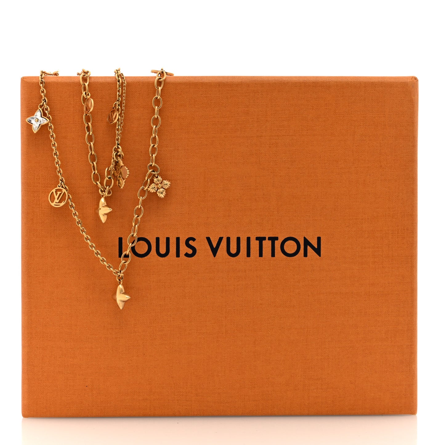 Metal Blooming Strass Necklace Gold