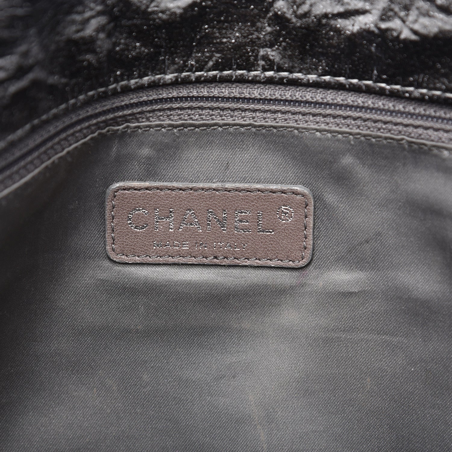 Chanel Vinyl Quilted Jumbo Melrose Degrade Flap Black 6 of 19