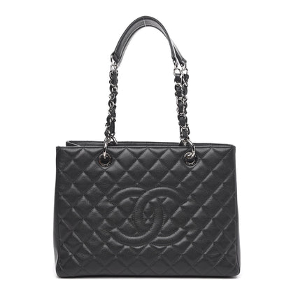Chanel Caviar Quilted Grand Shopping Tote GST Black 1 of 12