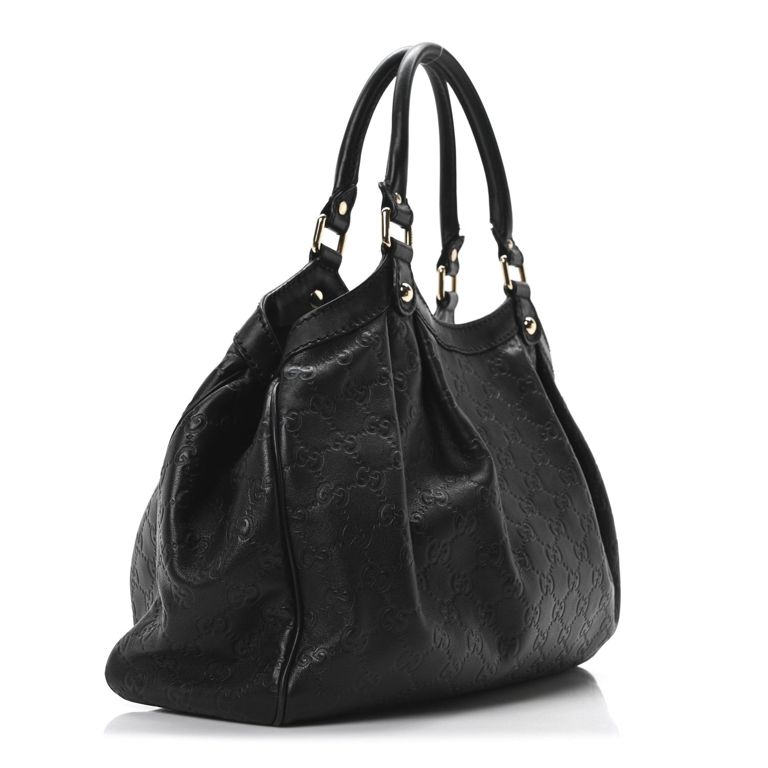 Gucci Guccissima Medium Sukey Tote Black 3 of 10