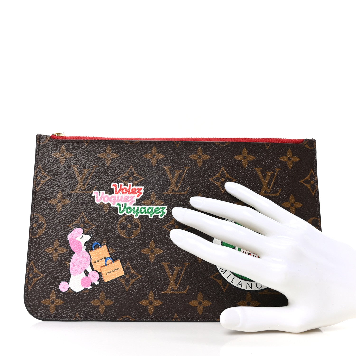 Louis Vuitton Monogram World Tour Neverfull MM GM Pochette 2 of 9