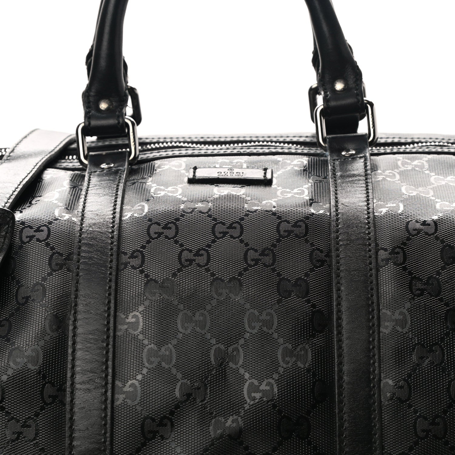 Gucci Imprime Monogram Large Carry On Duffle Black 8 of 10