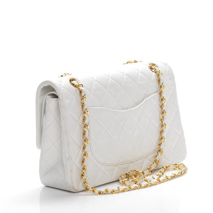 Chanel Lambskin Quilted Medium Double Flap White 3 of 7