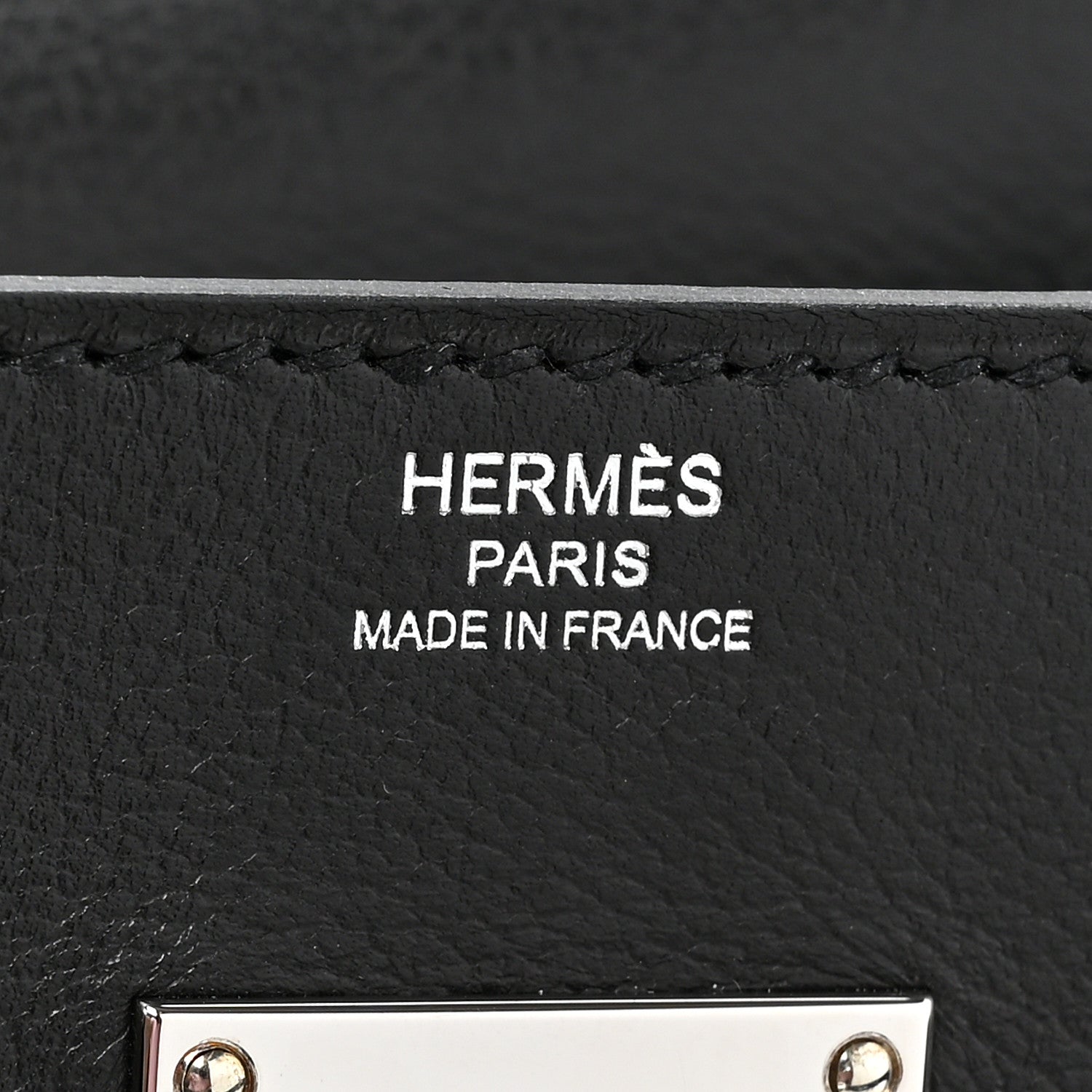 Hermes Evercolor Kelly Messenger PM Black 5 of 9