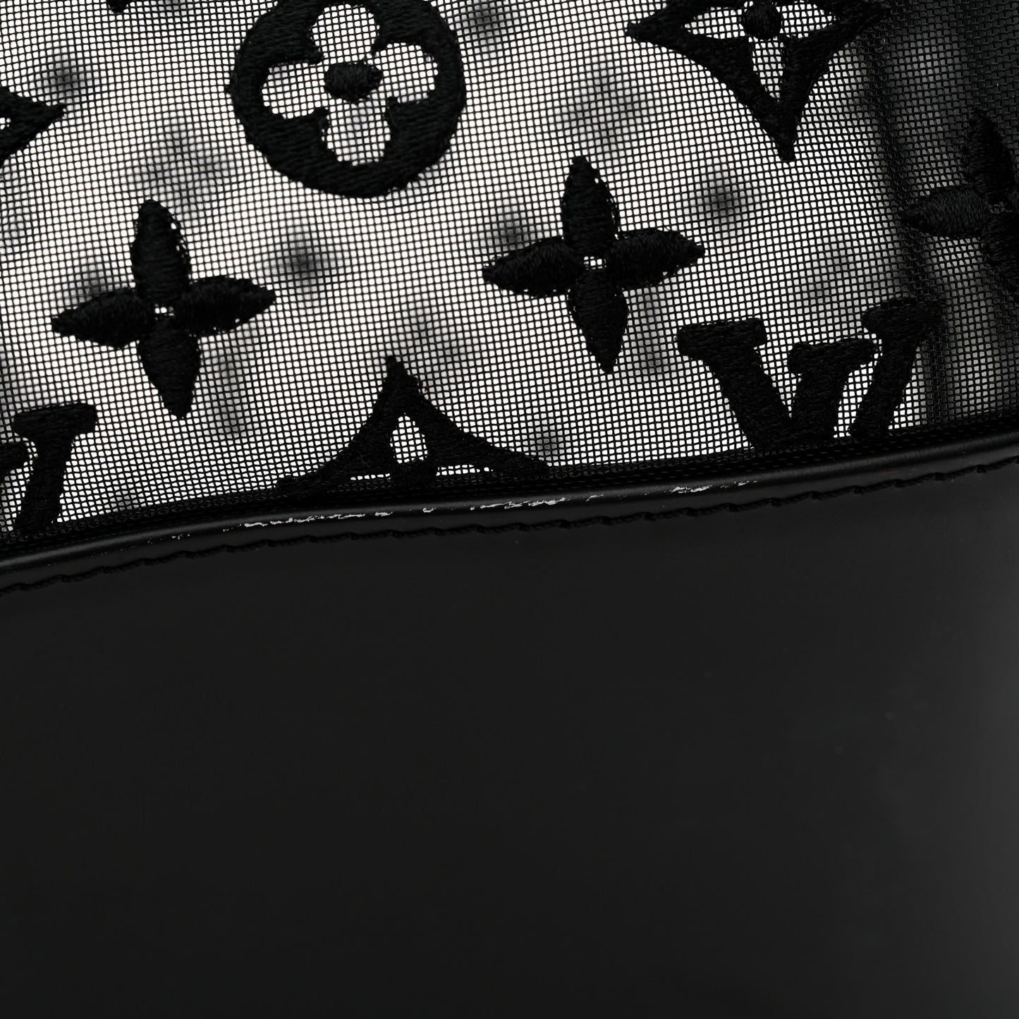 Monogram See Through Keepall Bandouliere 50 Black