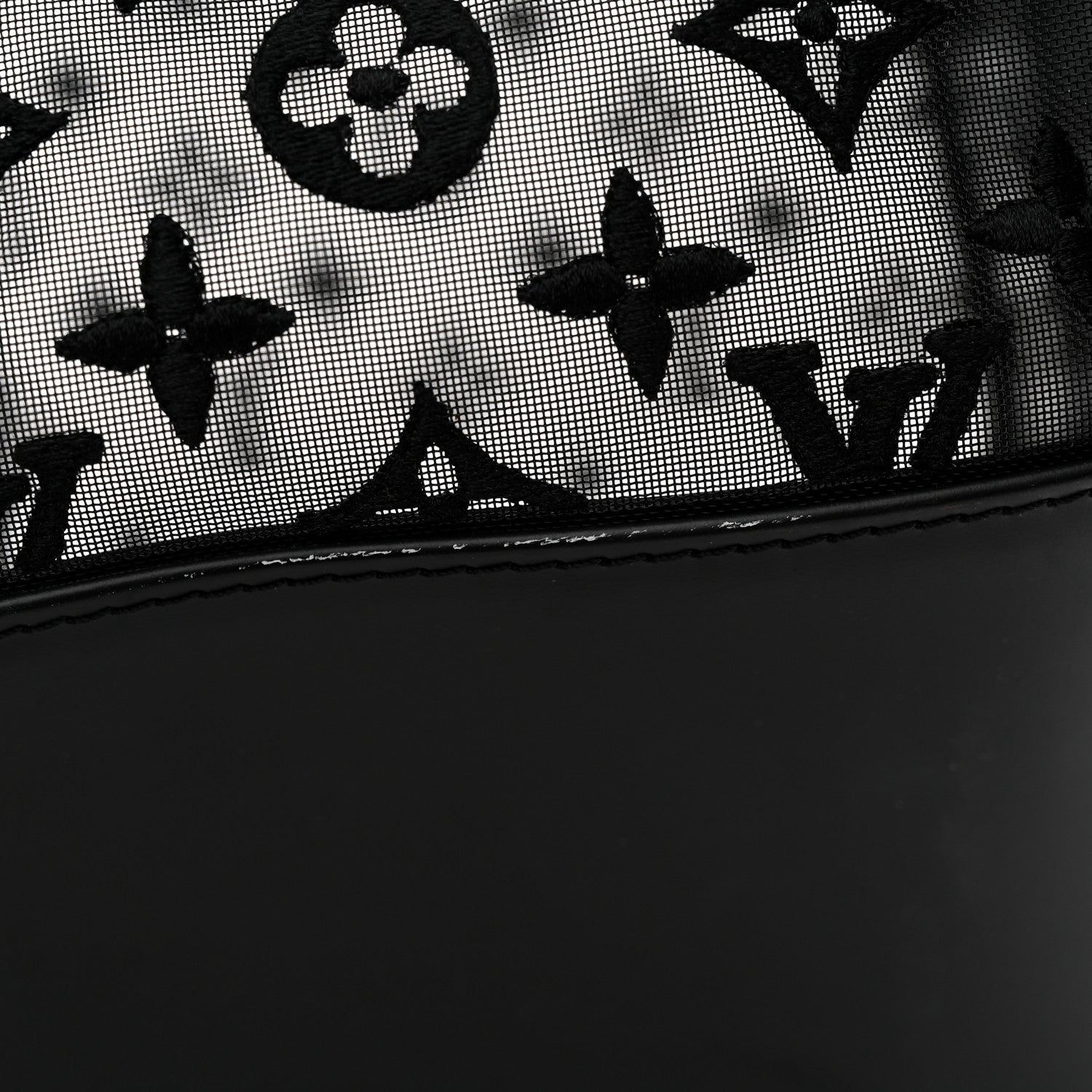Louis Vuitton Monogram See Through Keepall Bandouliere 50 Black 13 of 18